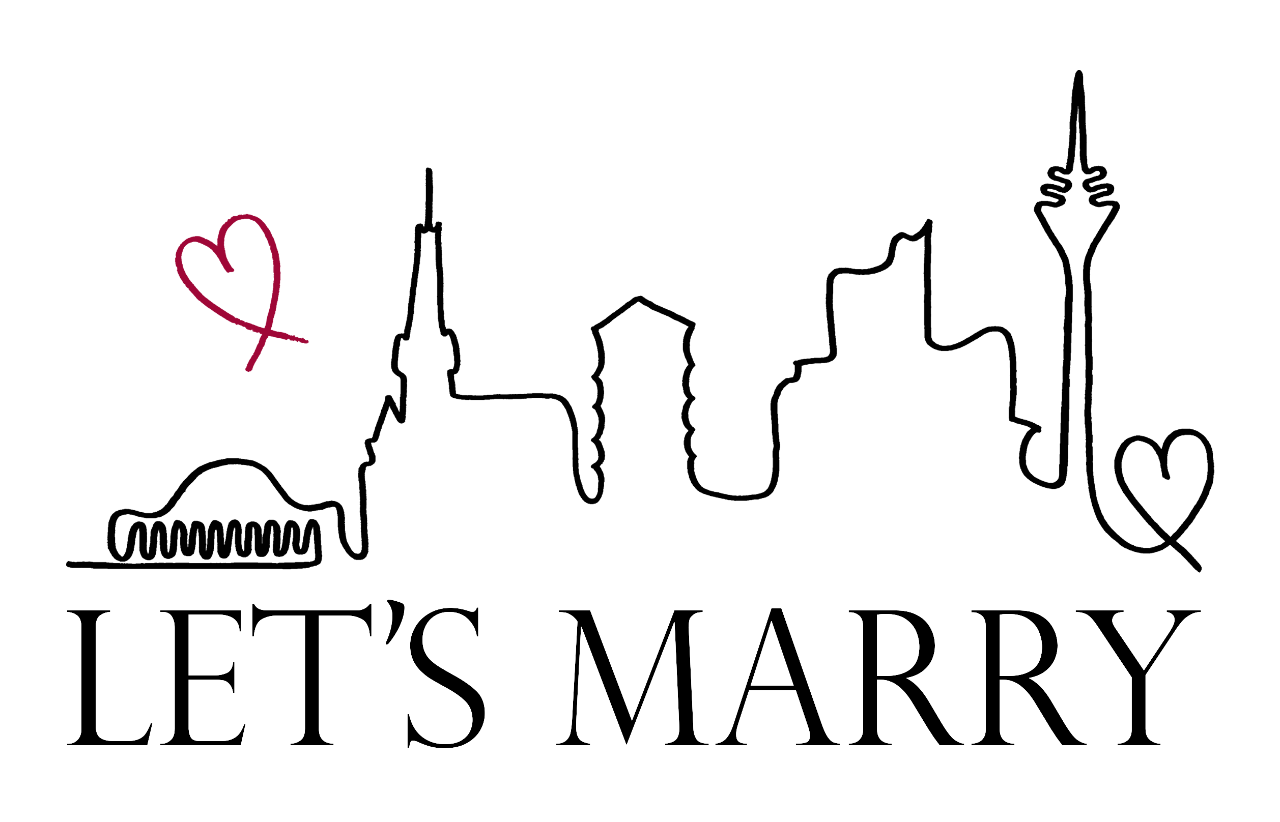LetsMarry Lets Marry Logo Hochzeitsplanung Düsseldorf weddingplanner Hochzeitsplanerin